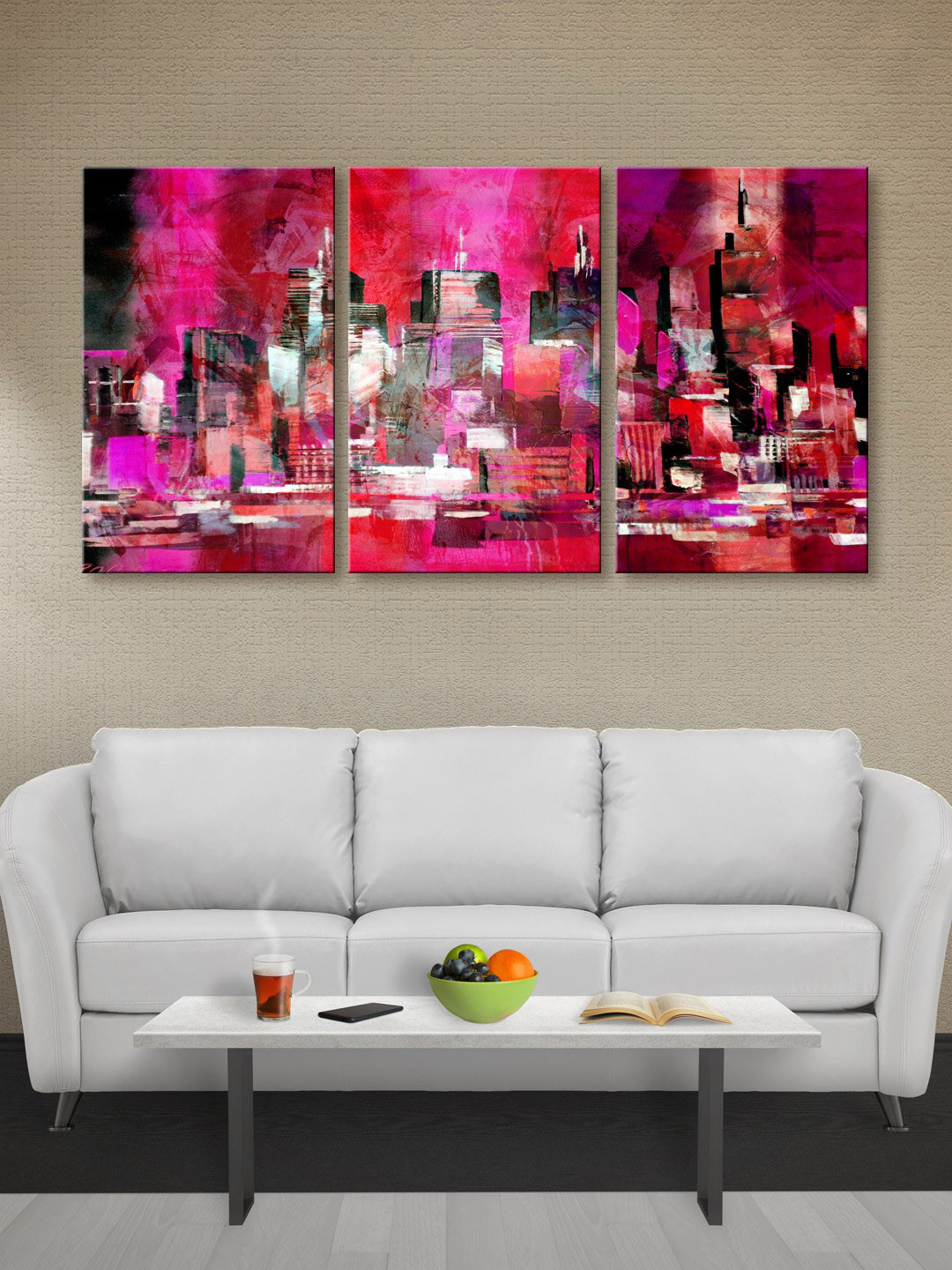 999Store Multicoloured Abstract Canvas Wall Art