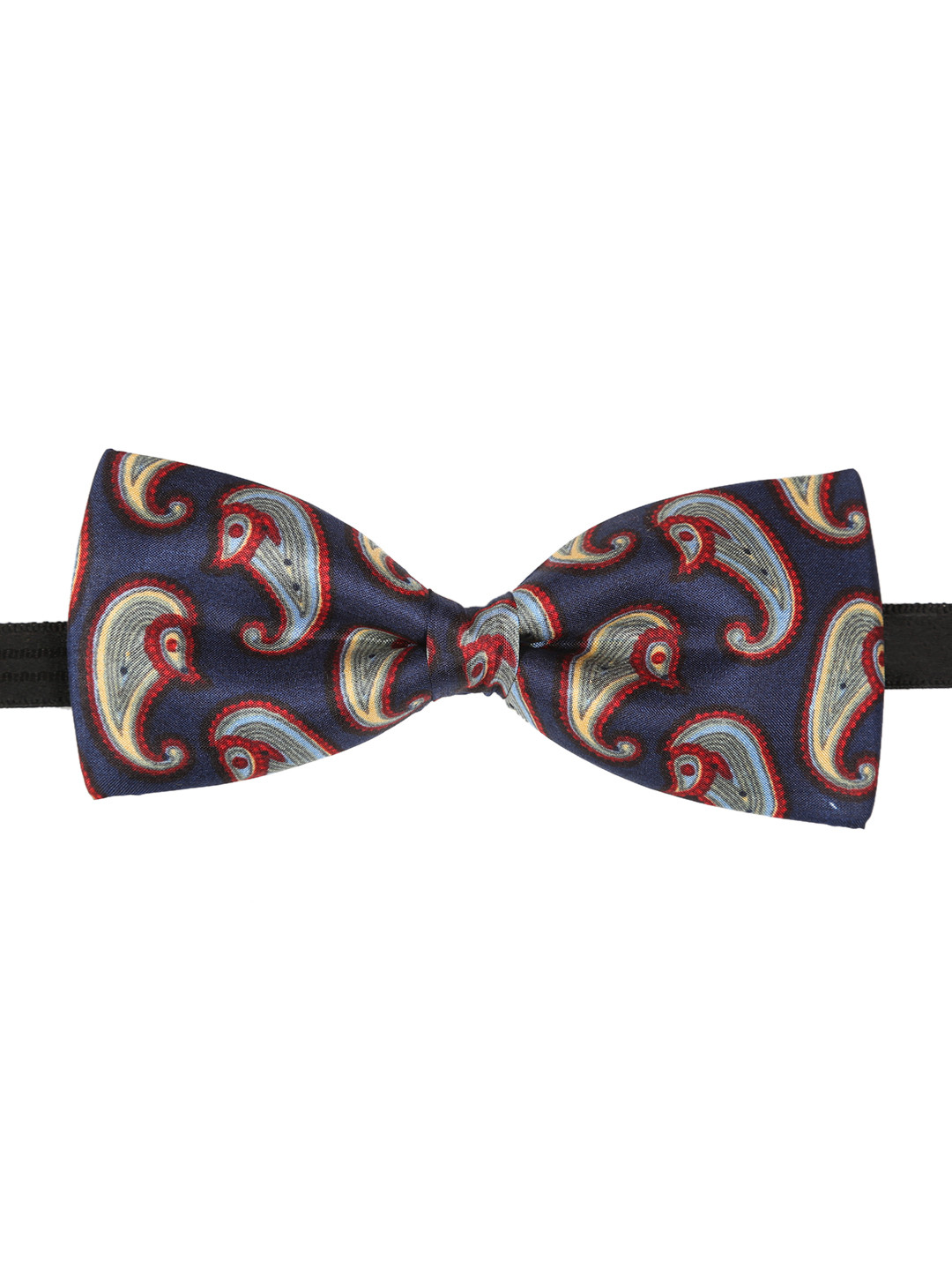 Tossido Blue Woven Design Silk Bow Tie