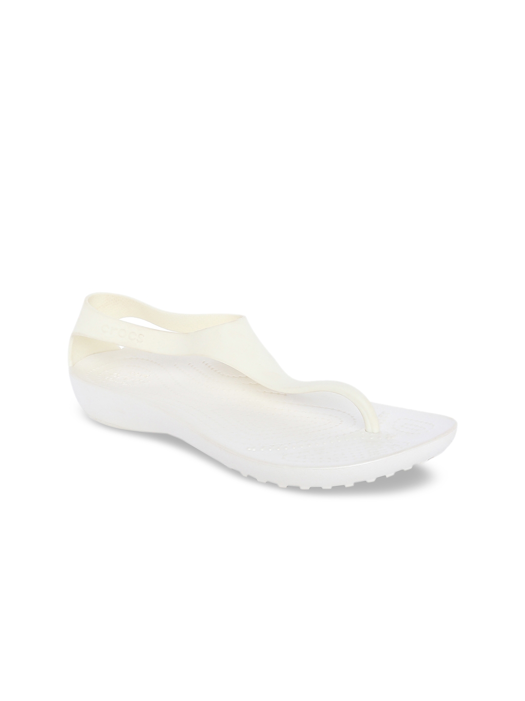 Buy Crocs Serena Women Off White Solid Slip On Flip Flops for Women 10362403 Myntra