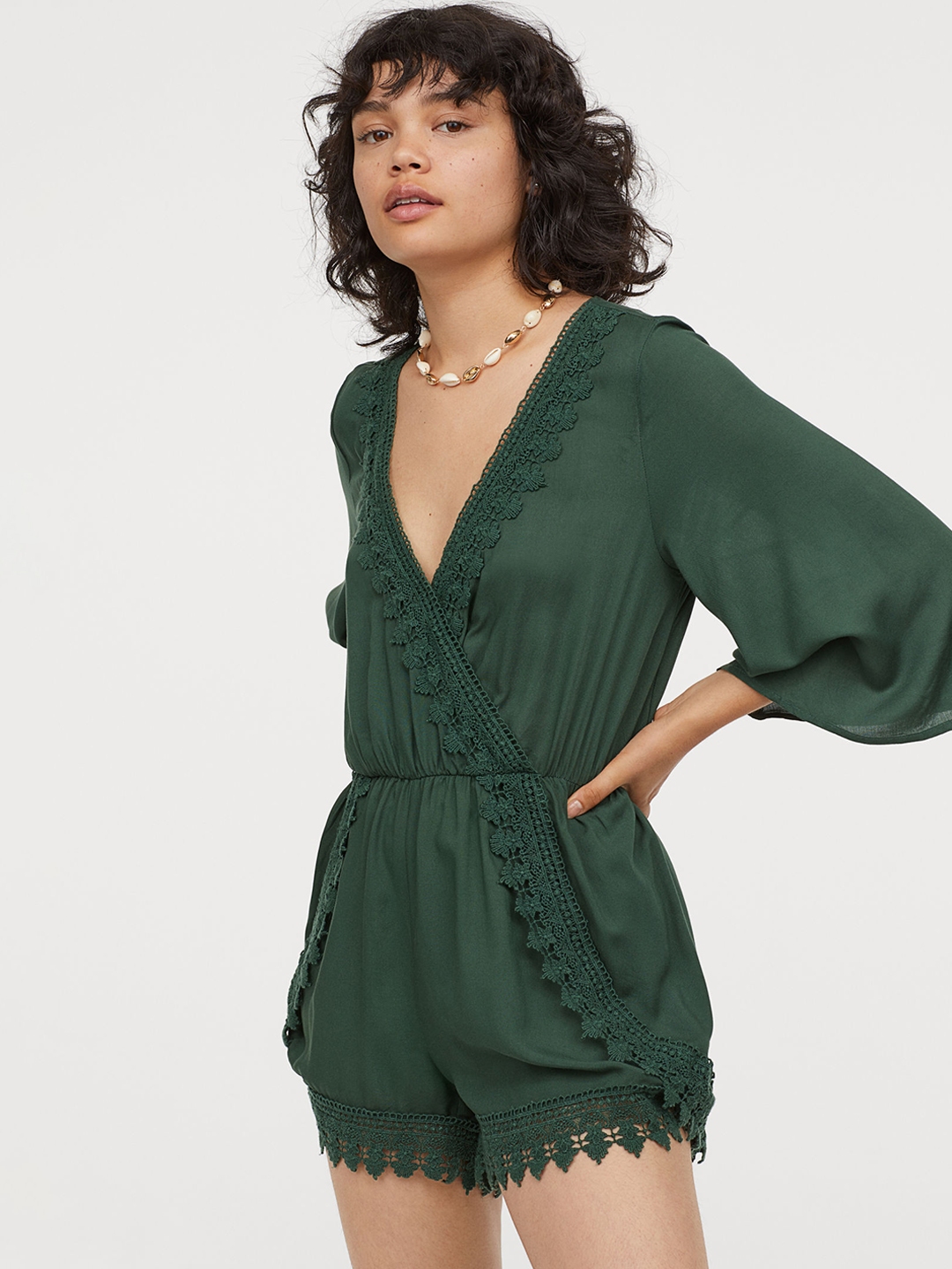 h&m jumpsuit with lace