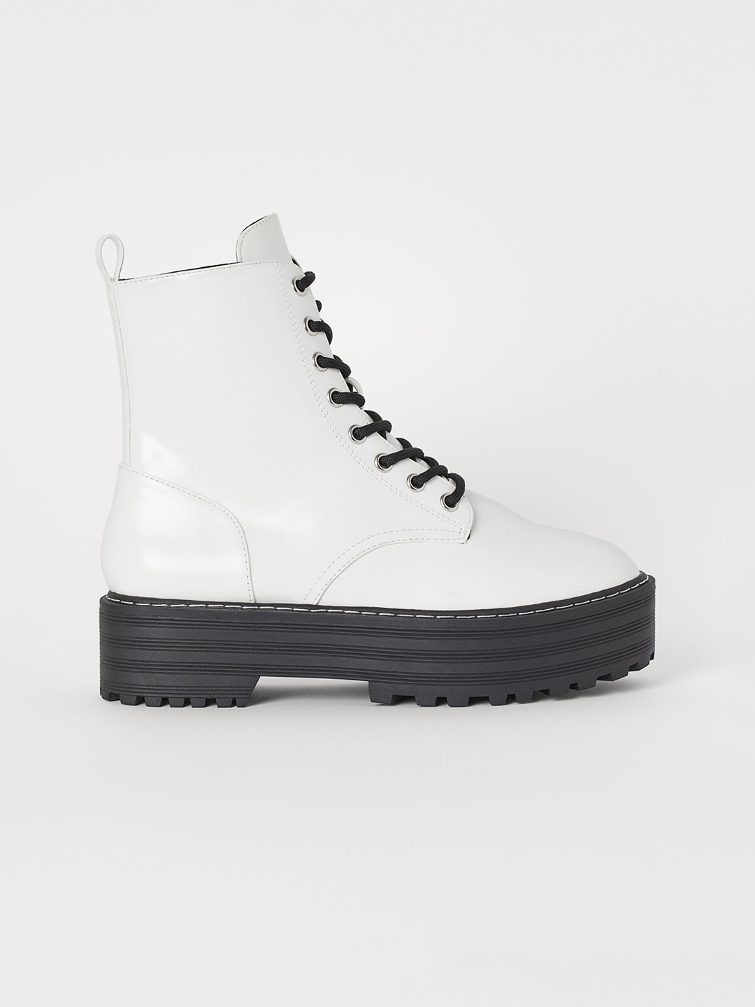 white platform boots womens