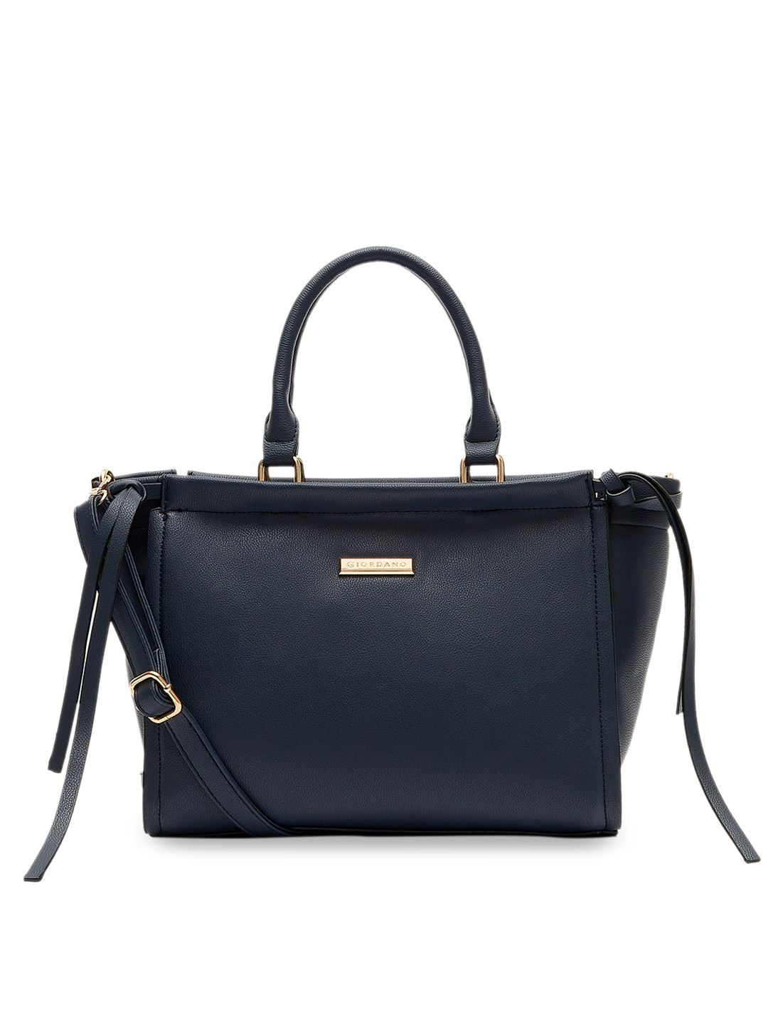 GIORDANO Navy Blue Solid Handheld Bag