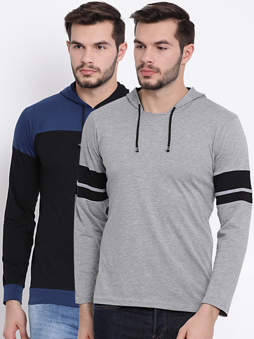 MACK JONNEY Men Multicoloured Pack Of 2 Hood T-shirt