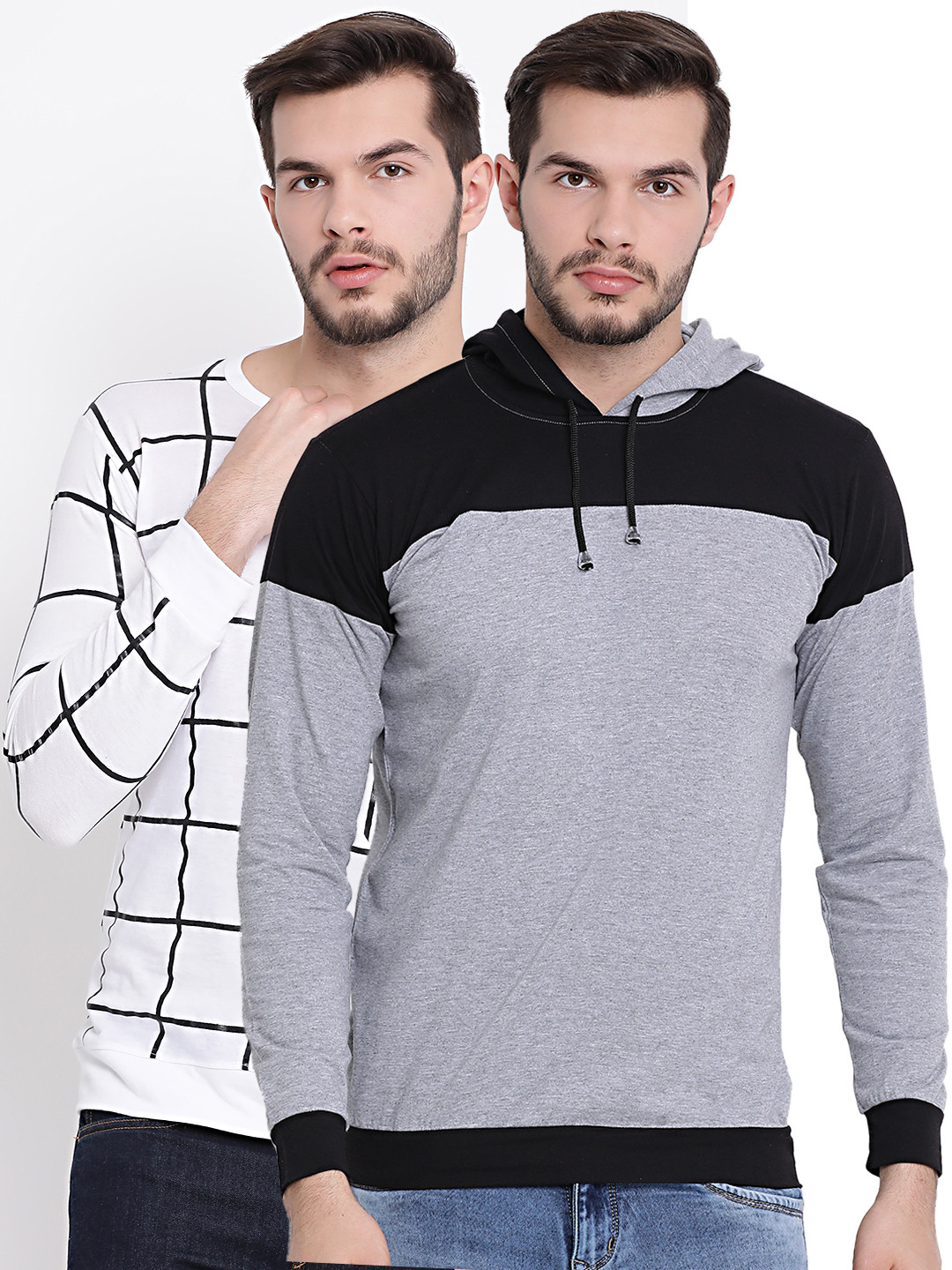 MACK JONNEY Men Multicoloured Pack Of 2 Hood T-shirt