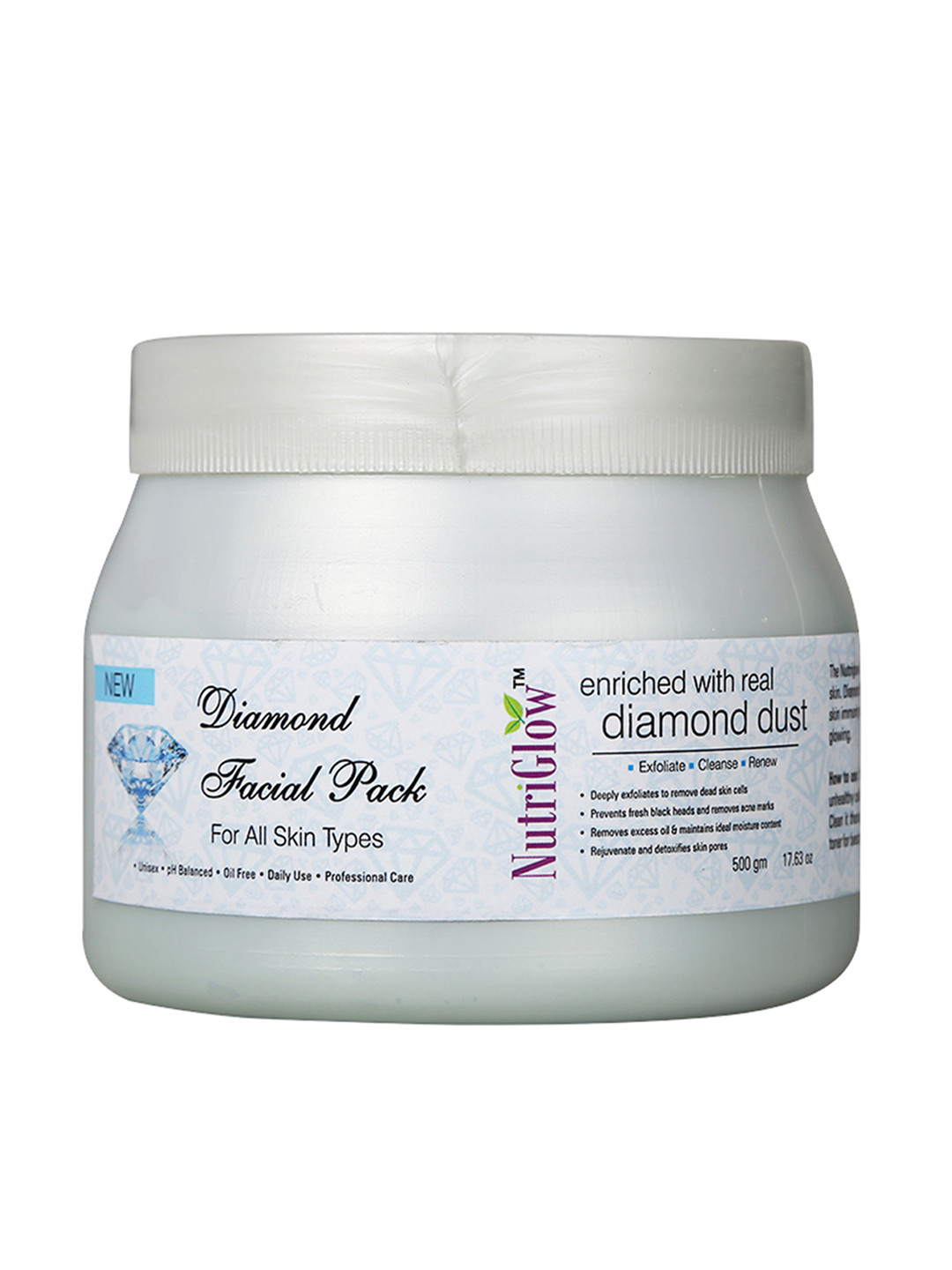 NutriGlow Diamond Facial Pack Enriched With Real Diamond Dust 500 g