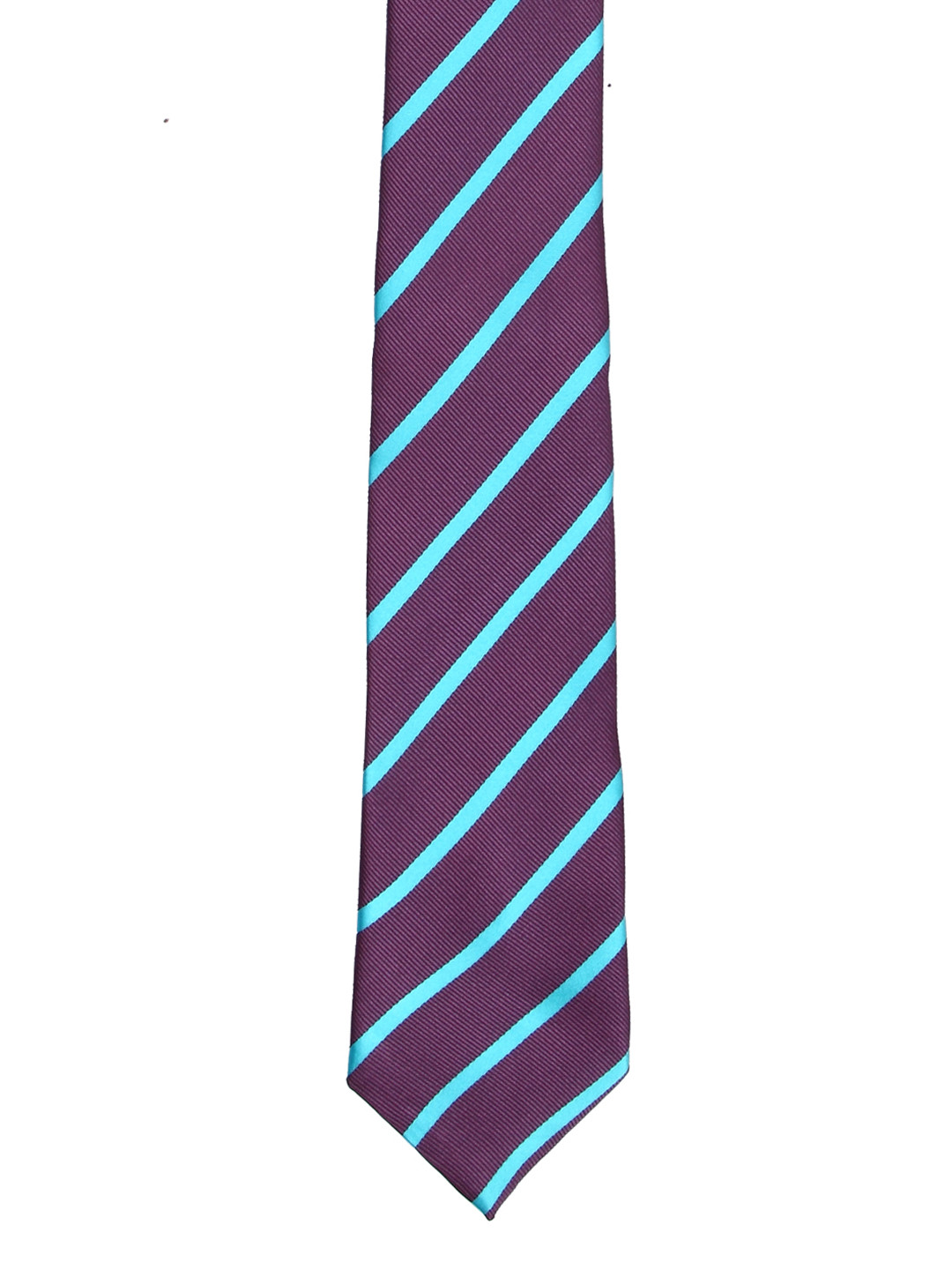 Tossido Men Purple & Blue Striped Broad Tie