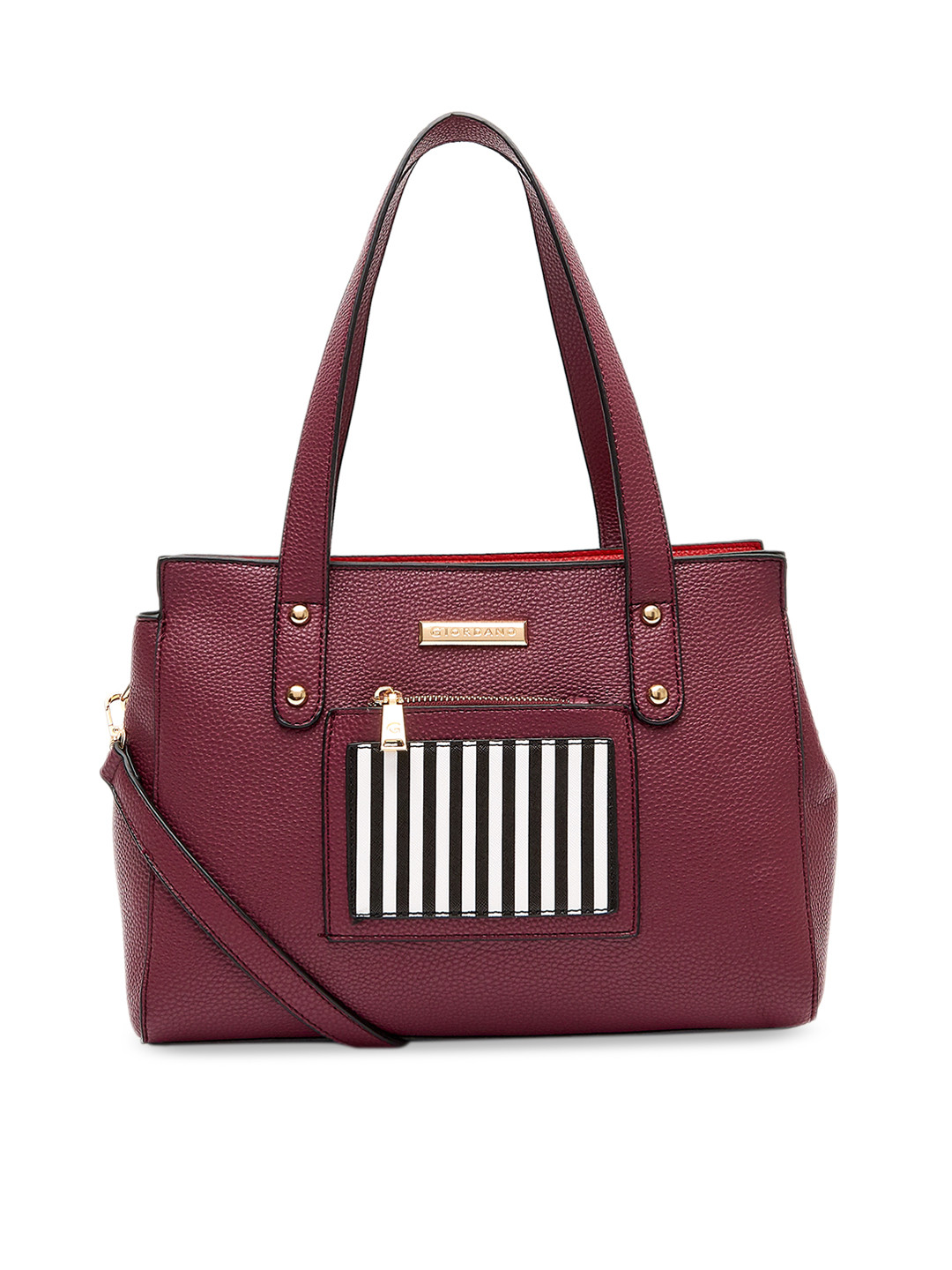 GIORDANO Maroon Solid Shoulder Bag