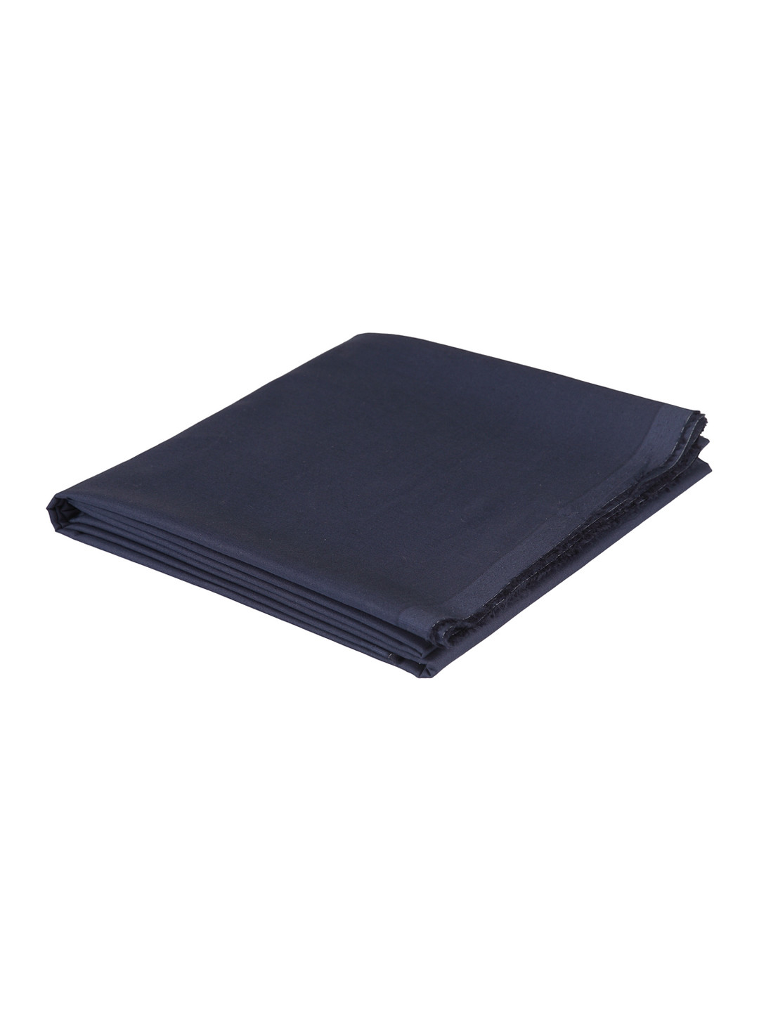 LONDON CROSS Men Navy Blue Solid Unstitched Shirt Clothing Fabric