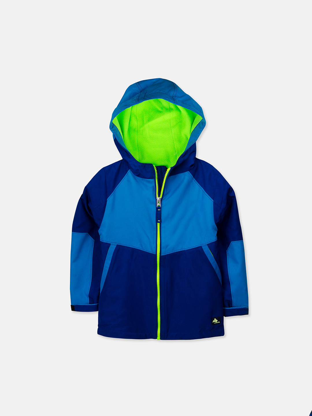 Cherry Crumble Unisex Blue Colourblocked Lightweight Padded Jacket