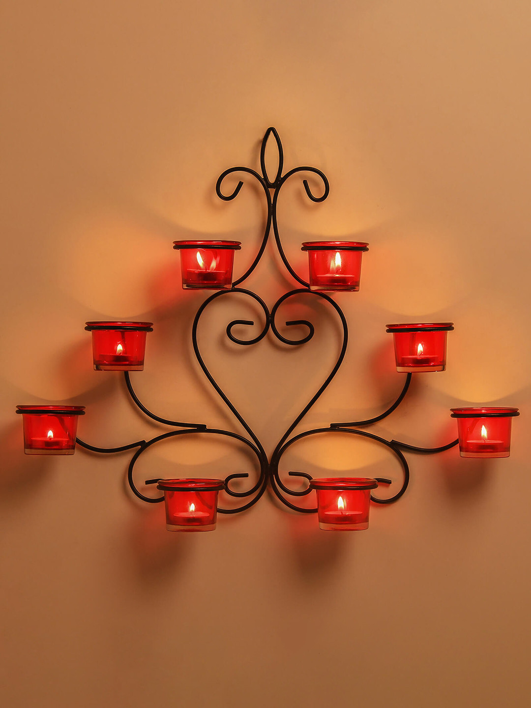 Homesake Black & Red Candle Holders