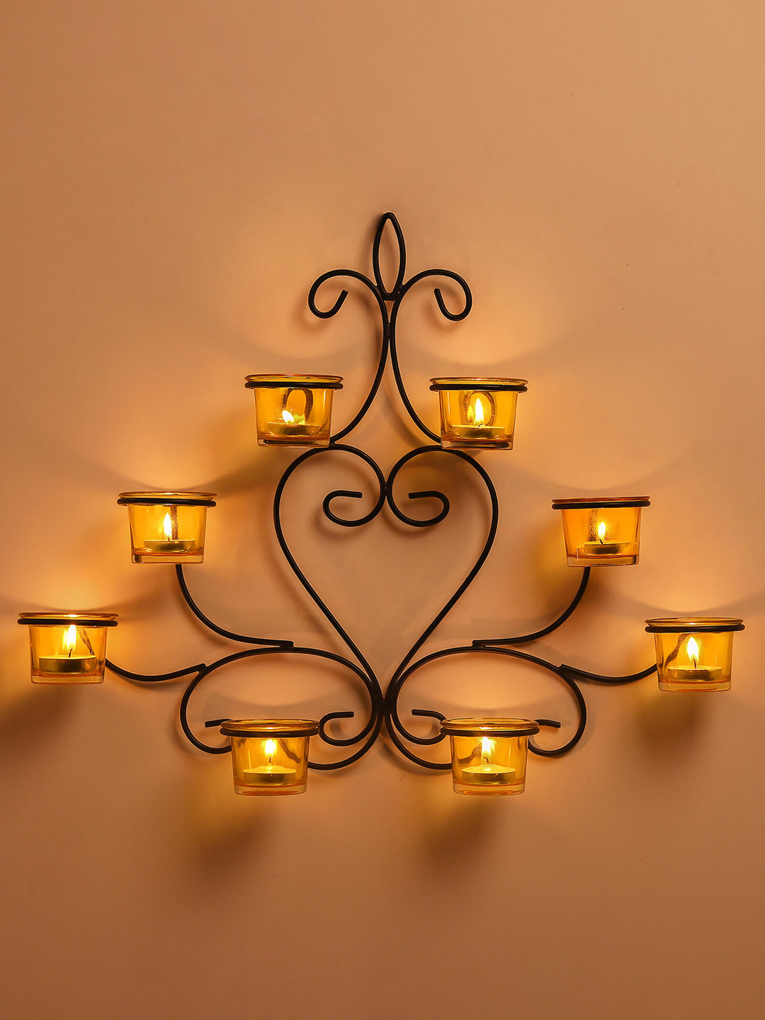 Homesake Black & Yellow Candle Holders