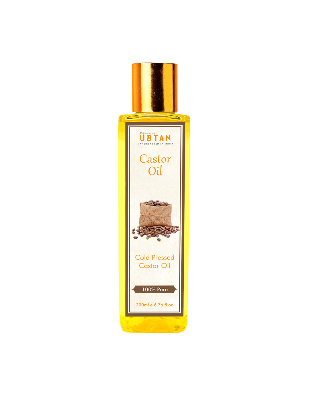 Rejuvenating UBTAAN Unisex Cold Pressed Castor Oil 200ml