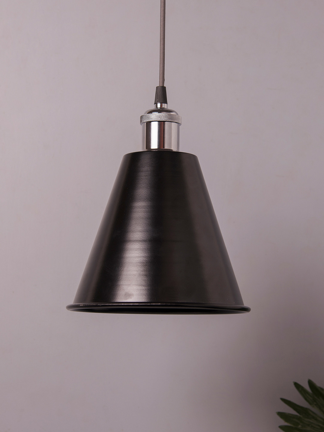 Homesake Black Solid Handcrafted Nickel Hanging Light