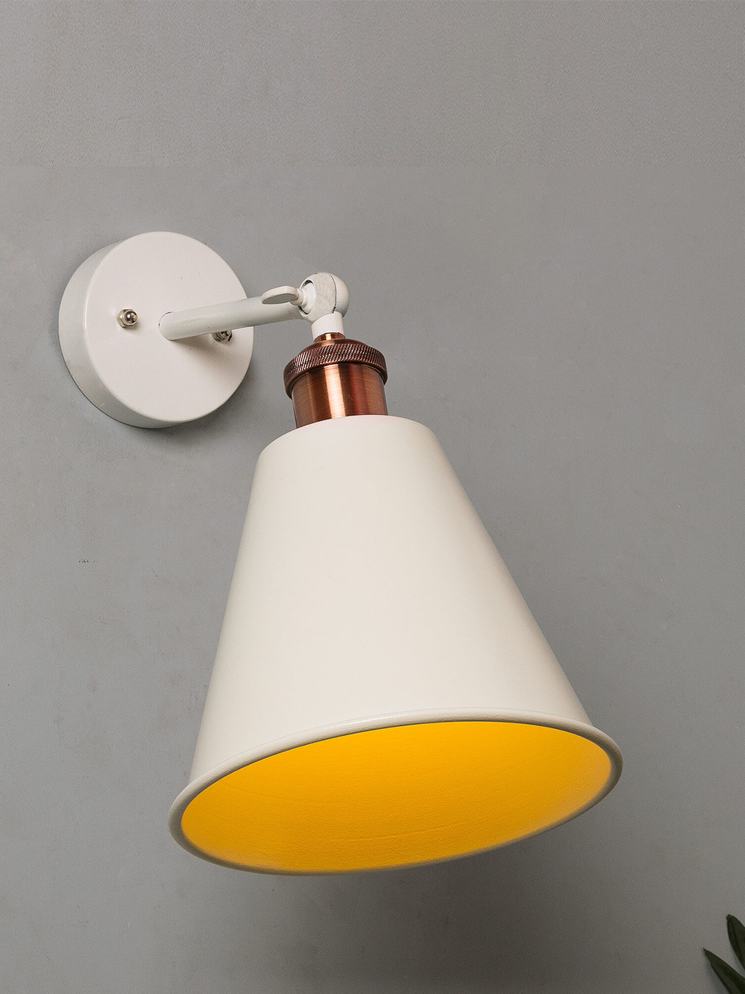 Homesake White Solid Handcrafted Swing Arm Light