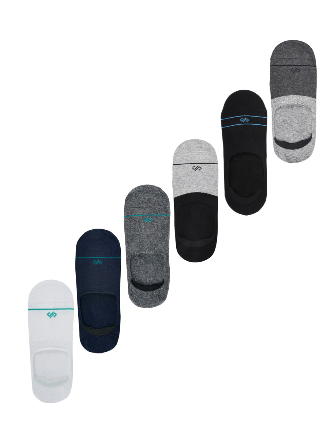 Dynamocks Unisex Pack of 6 Solid Shoe Liners