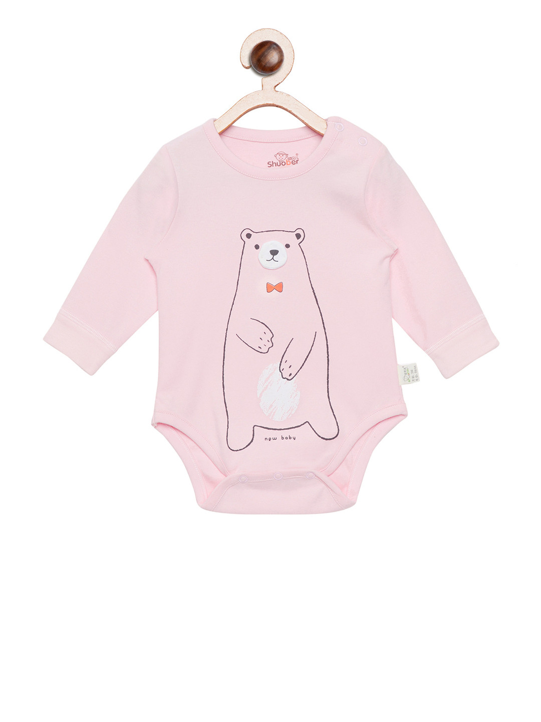 Camey Kids Pink Printed Rompers