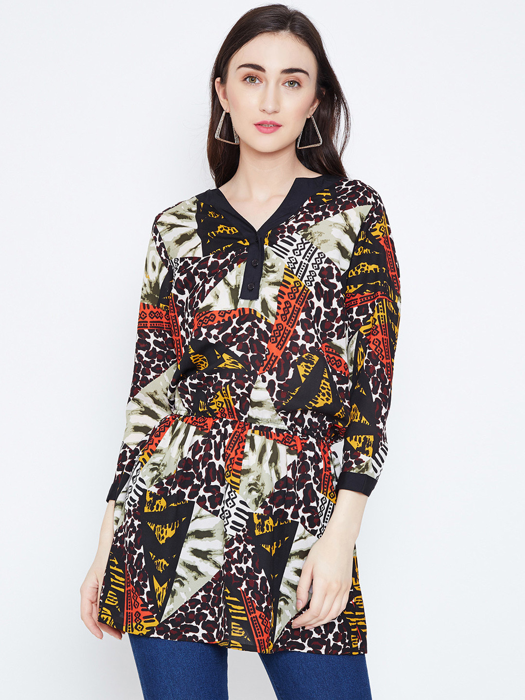 Oxolloxo Women Multicoloured Printed Tunic