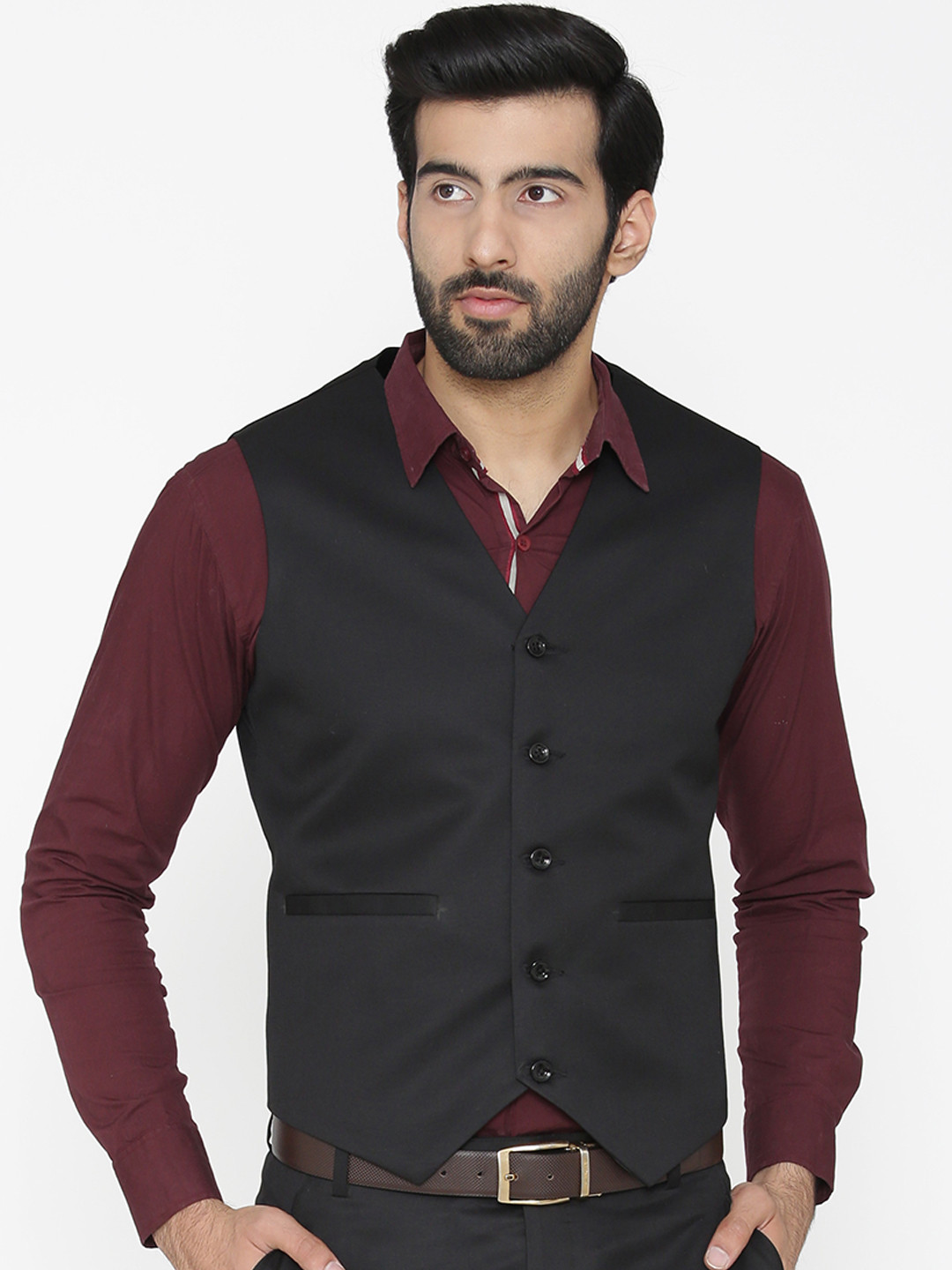 Protext Solid Men s Waistcoat Best Price in India Protext Solid Men s