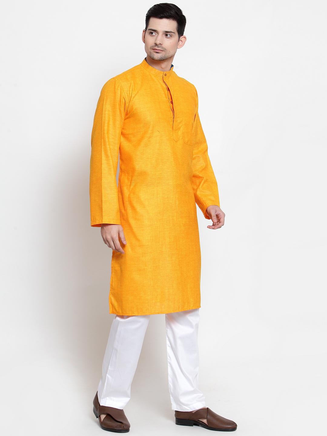 Dupion Silk Indian Kurta Pajama Men's Tradional Ethnic Party Wear Tunic ...