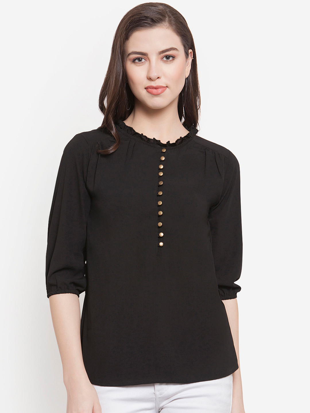 Martini Women Black Solid Top