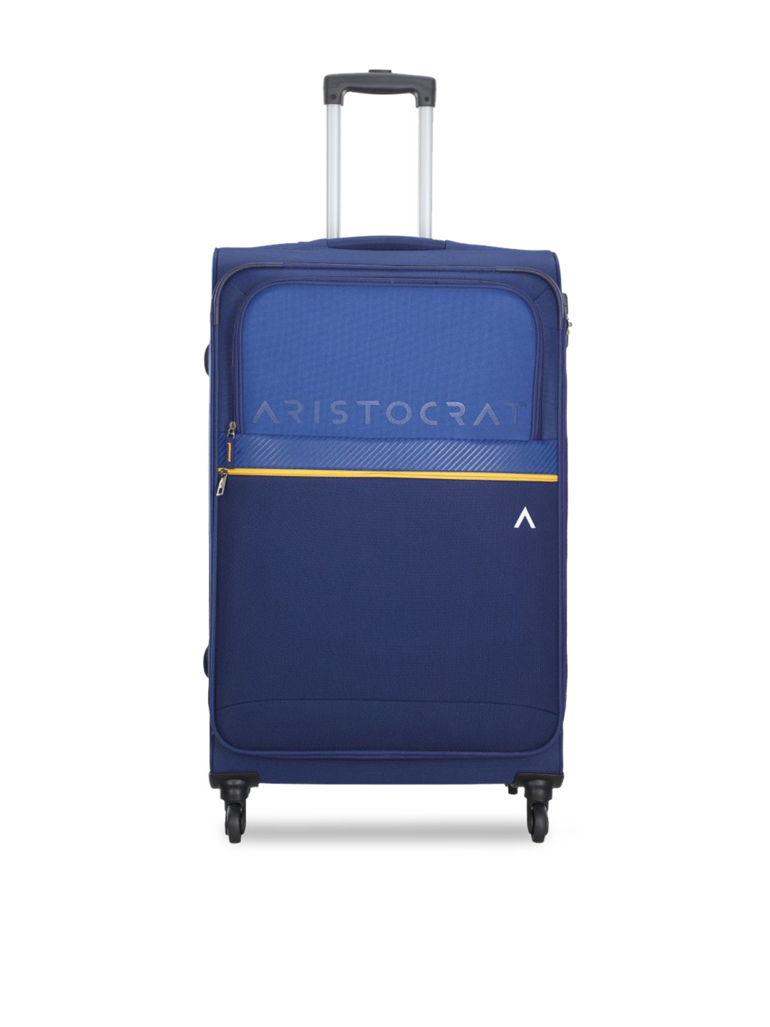 Aristocrat Unisex Blue Solid Large Trolley Bag