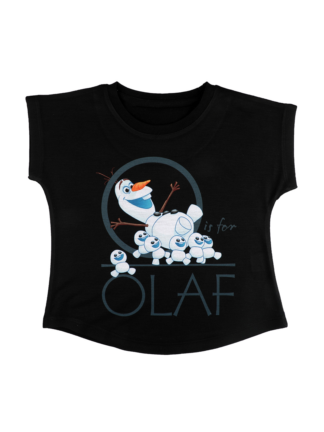 Disney by Wear Your Mind Black Printed Top