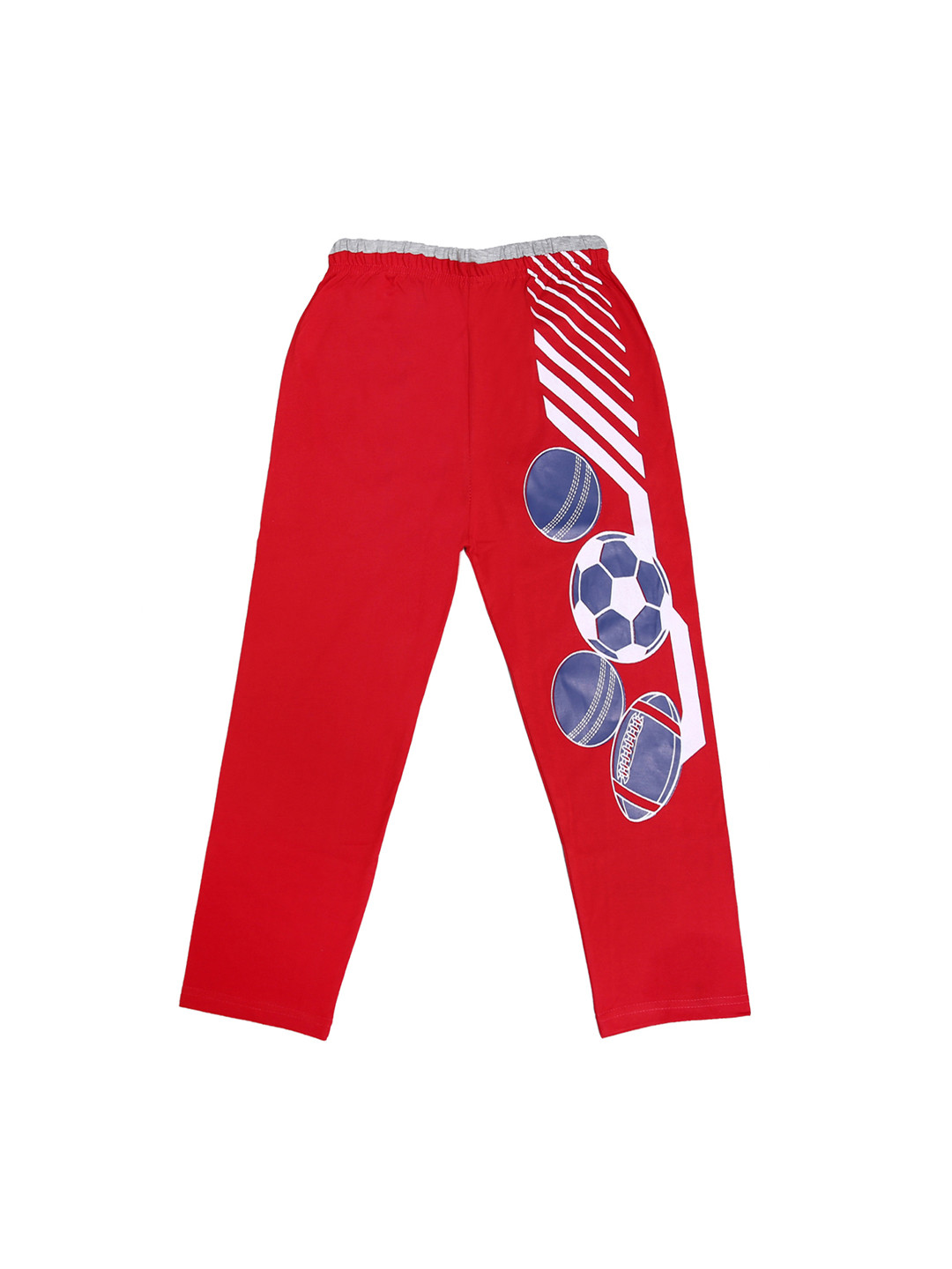 SWEET ANGEL Kids Unisex Red Graphic Straight-Fit Track Pants