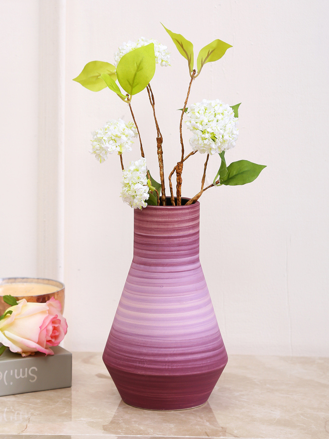 Aapno Rajasthan Pink Ceramic Flower Vase