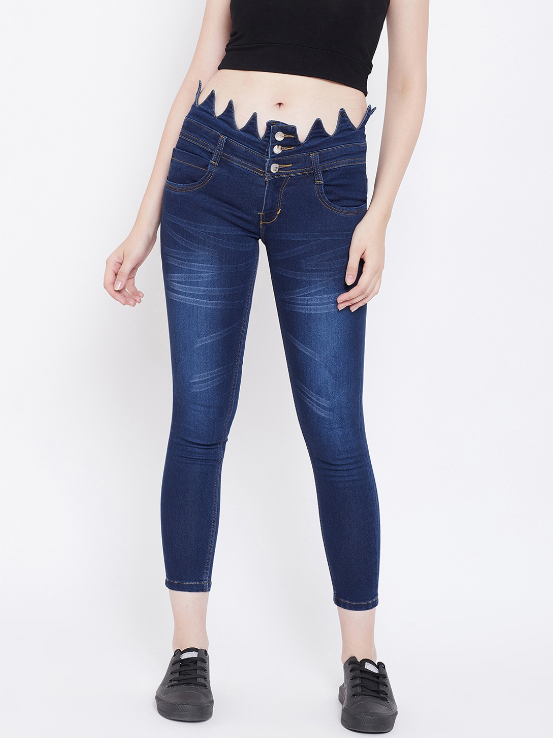 Nifty Women Blue Slim Fit High Rise Clean Look Jeans