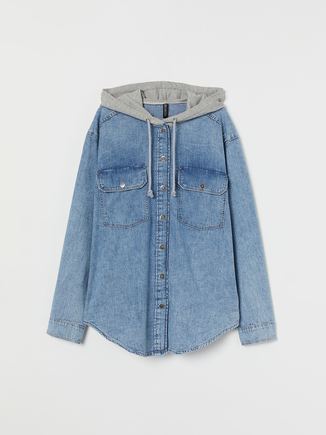 Hooded shirt jacket womens online