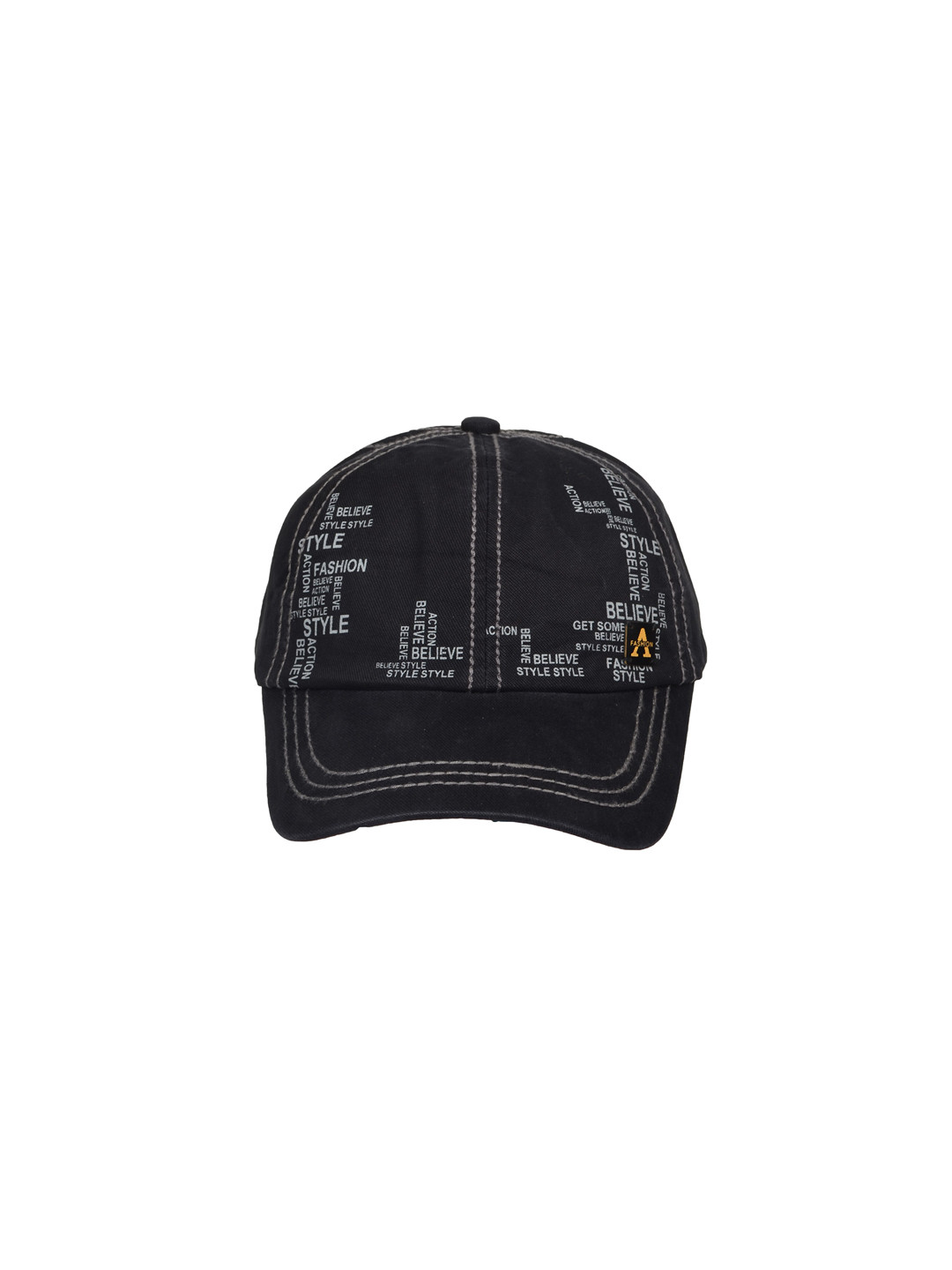FabSeasons Men Black Printed Baseball Cap