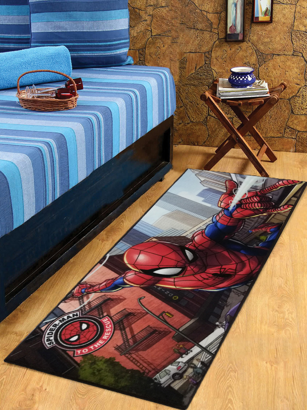 Marvel Kids Spiderman Print Floor Runner