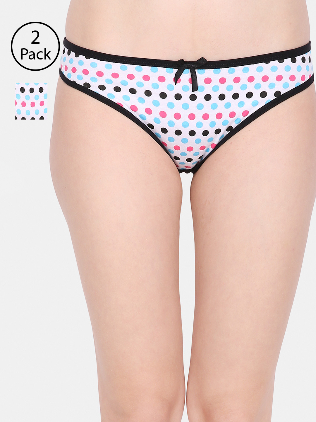 Ms.Lingies Women Pack of 2 Assorted Basic Briefs MSP006