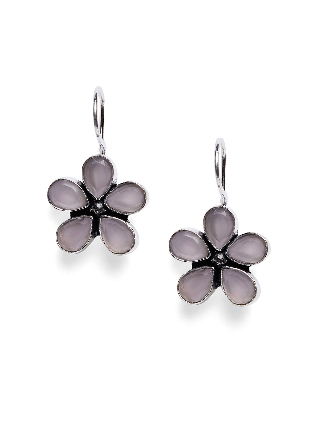 Bamboo Tree Jewels Pink Floral Drop Earrings