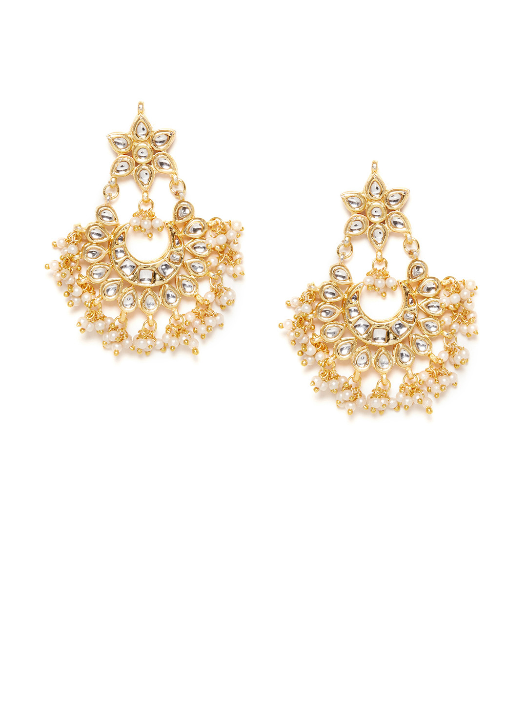 Bamboo Tree Jewels Gold-Toned Classic Drop Earrings