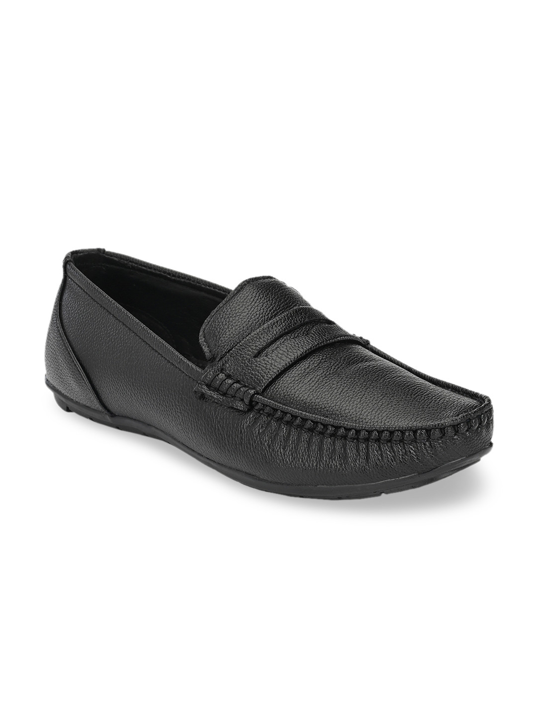 Hirels Men Black Loafers
