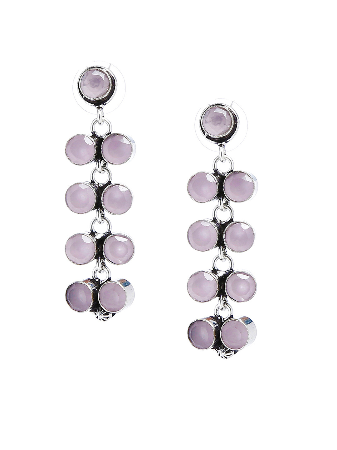 Bamboo Tree Jewels Pink Handcrafted Contemporary Drop Earrings