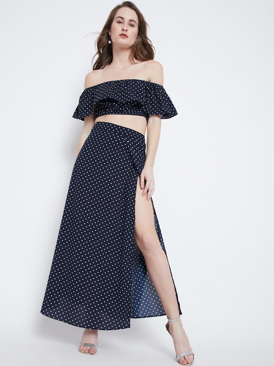 Two piece shop polka dot dress