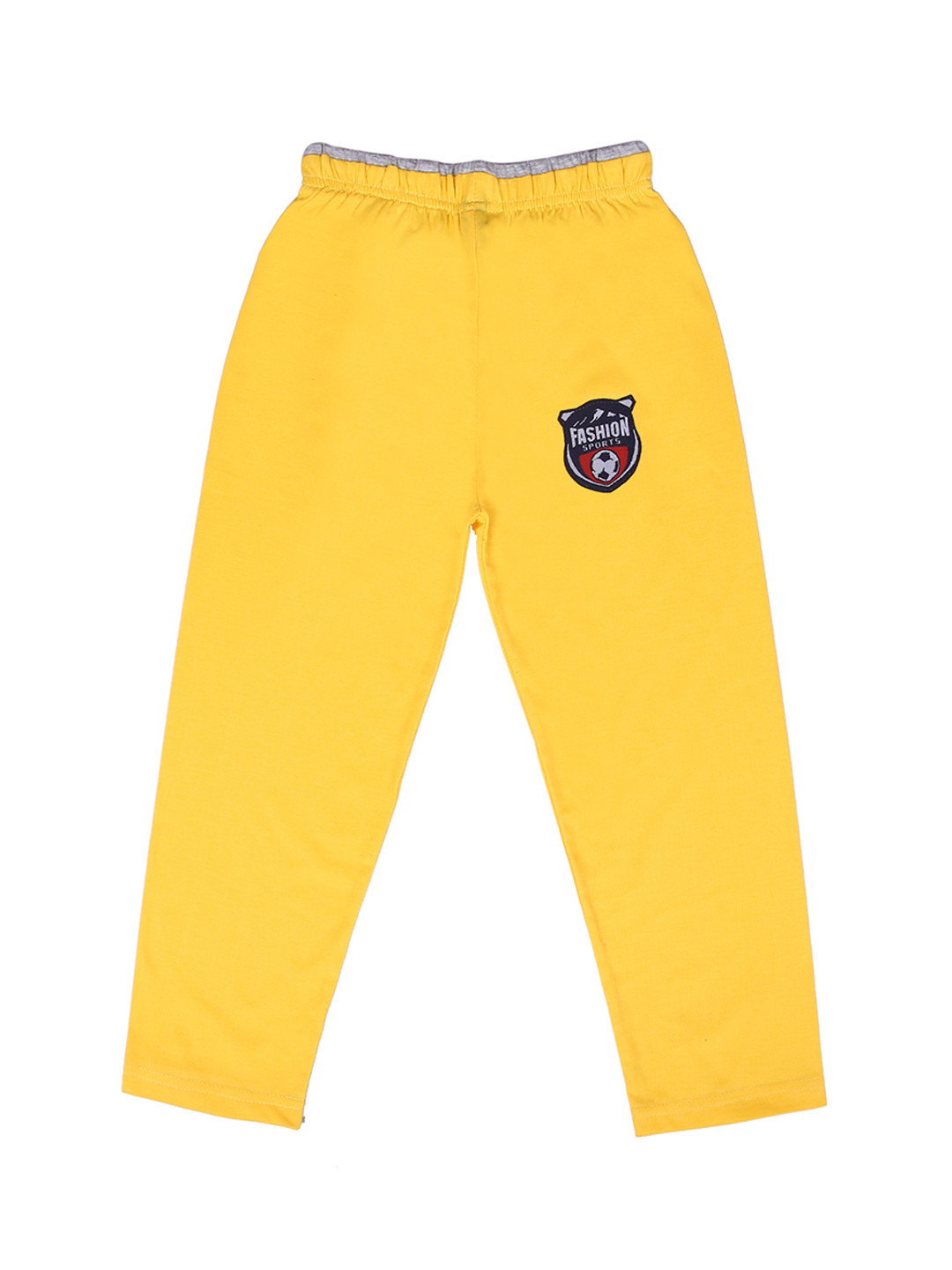 SWEET ANGEL Boys Yellow Solid Straight-Fit Track Pants