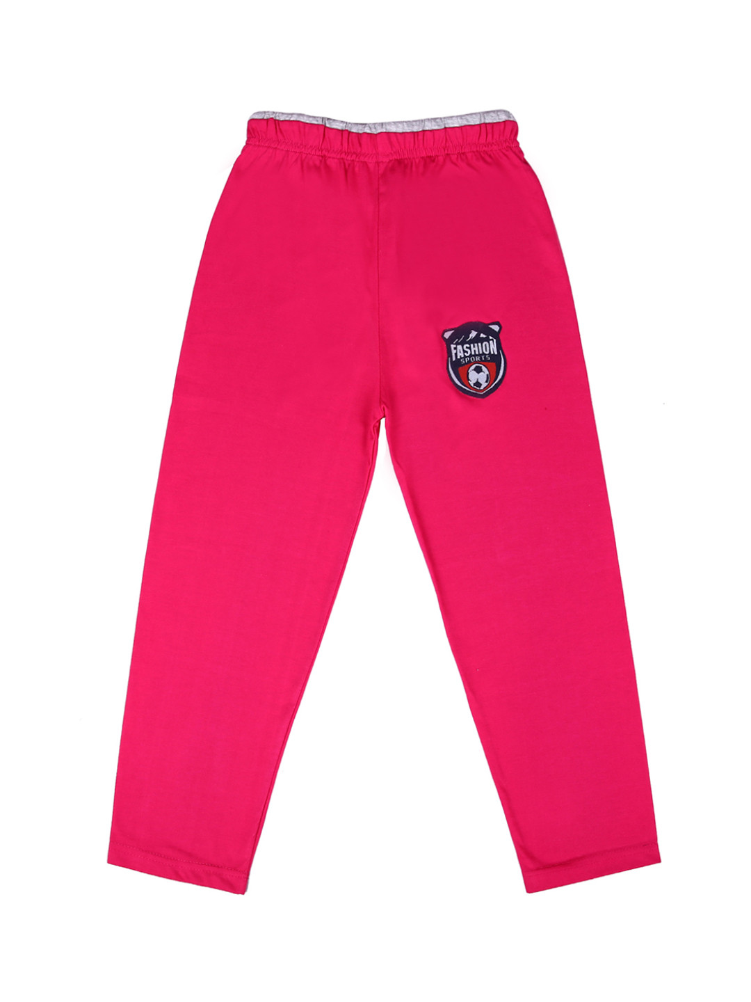 SWEET ANGEL Boys Pink Solid Straight-Fit Track Pants