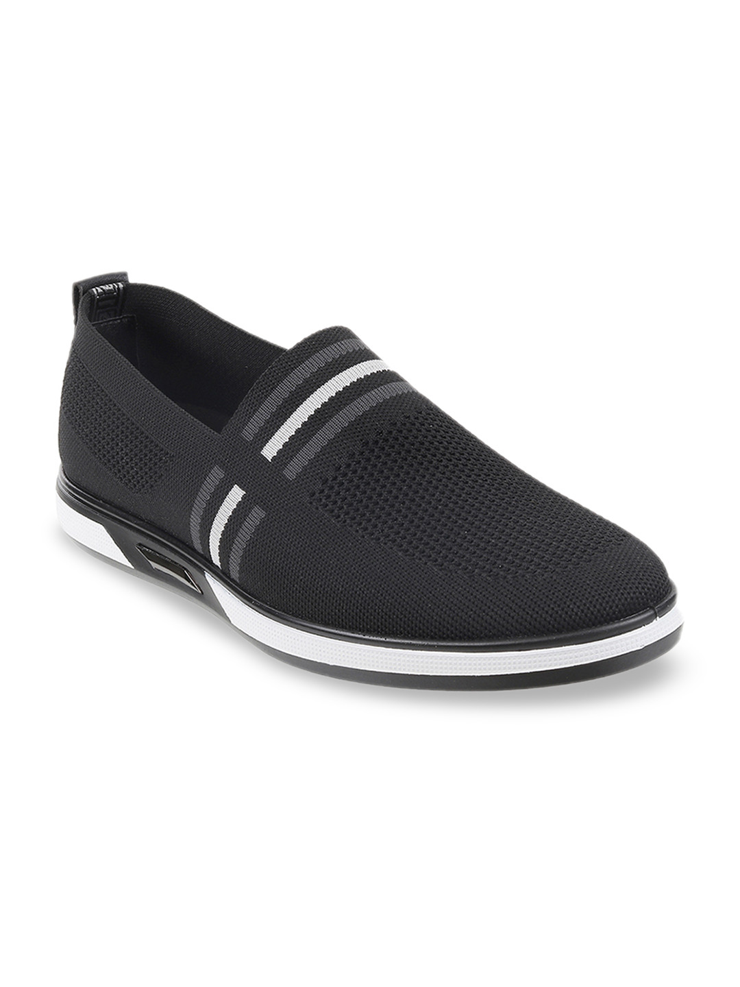 Mochi Men Black Slip-On Sneakers