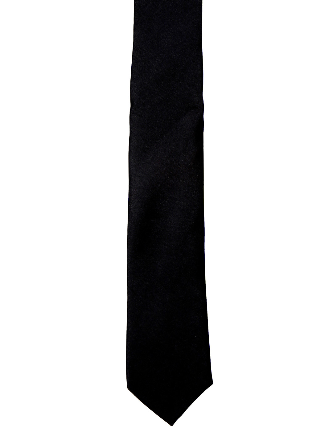 Blacksmith Black Solid Skinny Tie