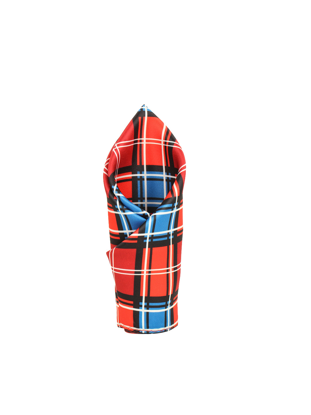 Alvaro Castagnino Men Red & Orange Microfiber Pocket Square