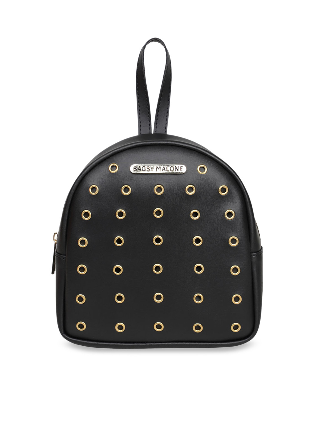 Bagsy Malone Women Black Solid Backpack