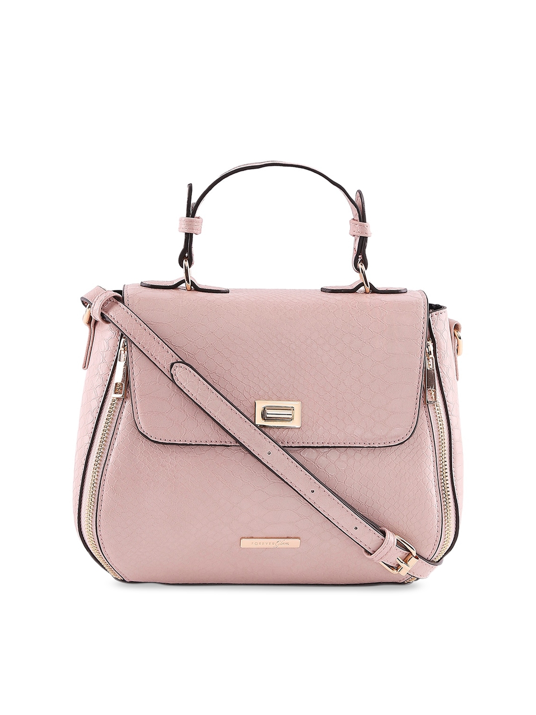 Forever Glam by Pantaloons Pink Structured Sling Bag Price in India, Full  Specifications & Offers | DTashion.com