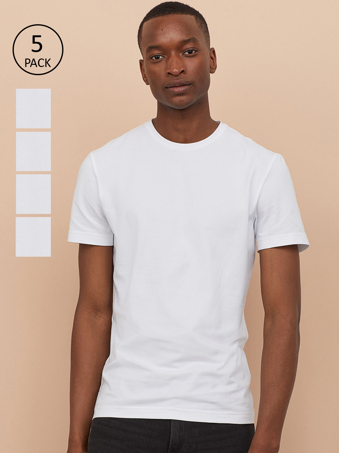 H&M Men 5-Pack Slim Fit Tees