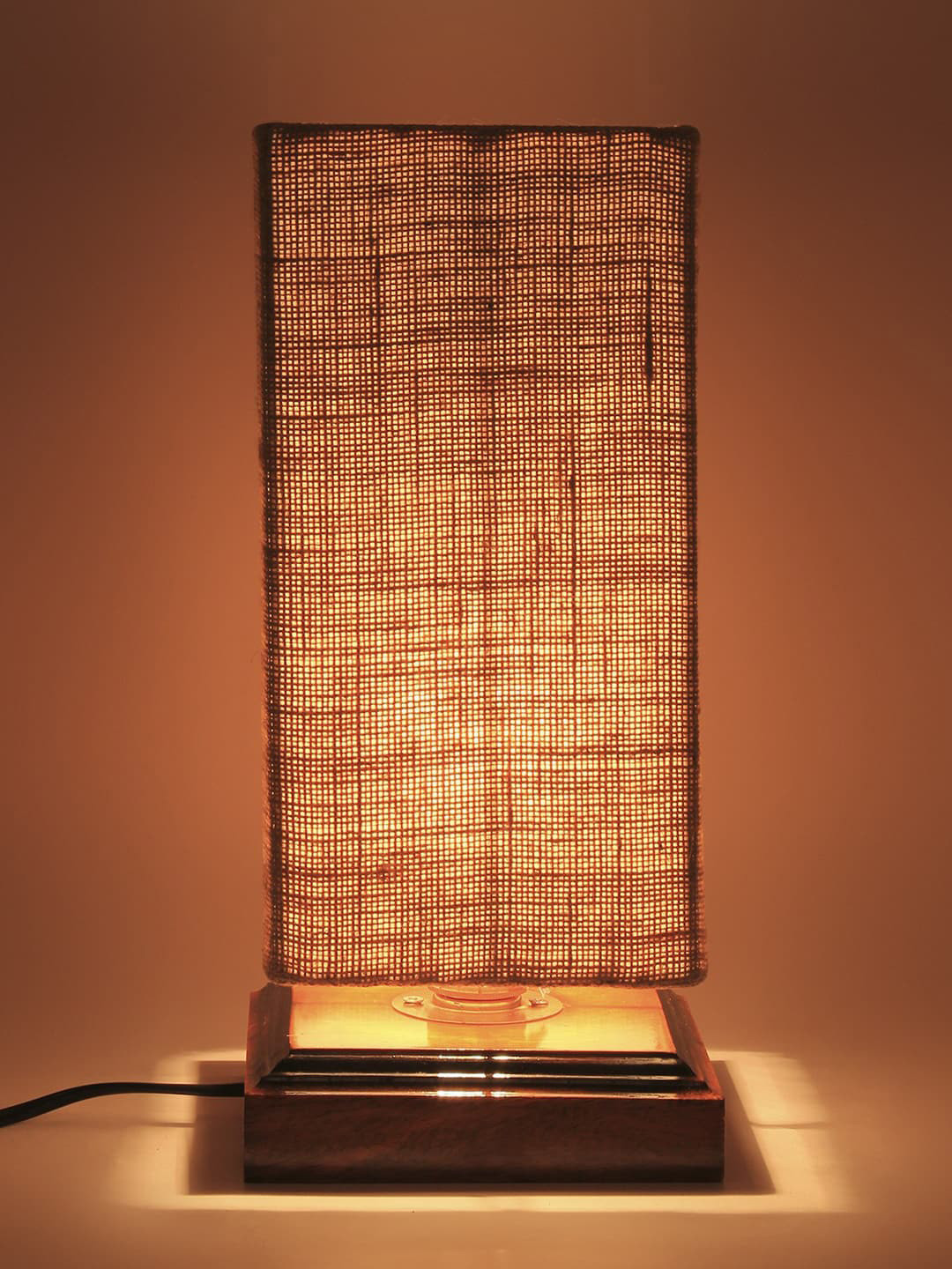 Devansh Beige Solid Contemporary Column Table Lamp