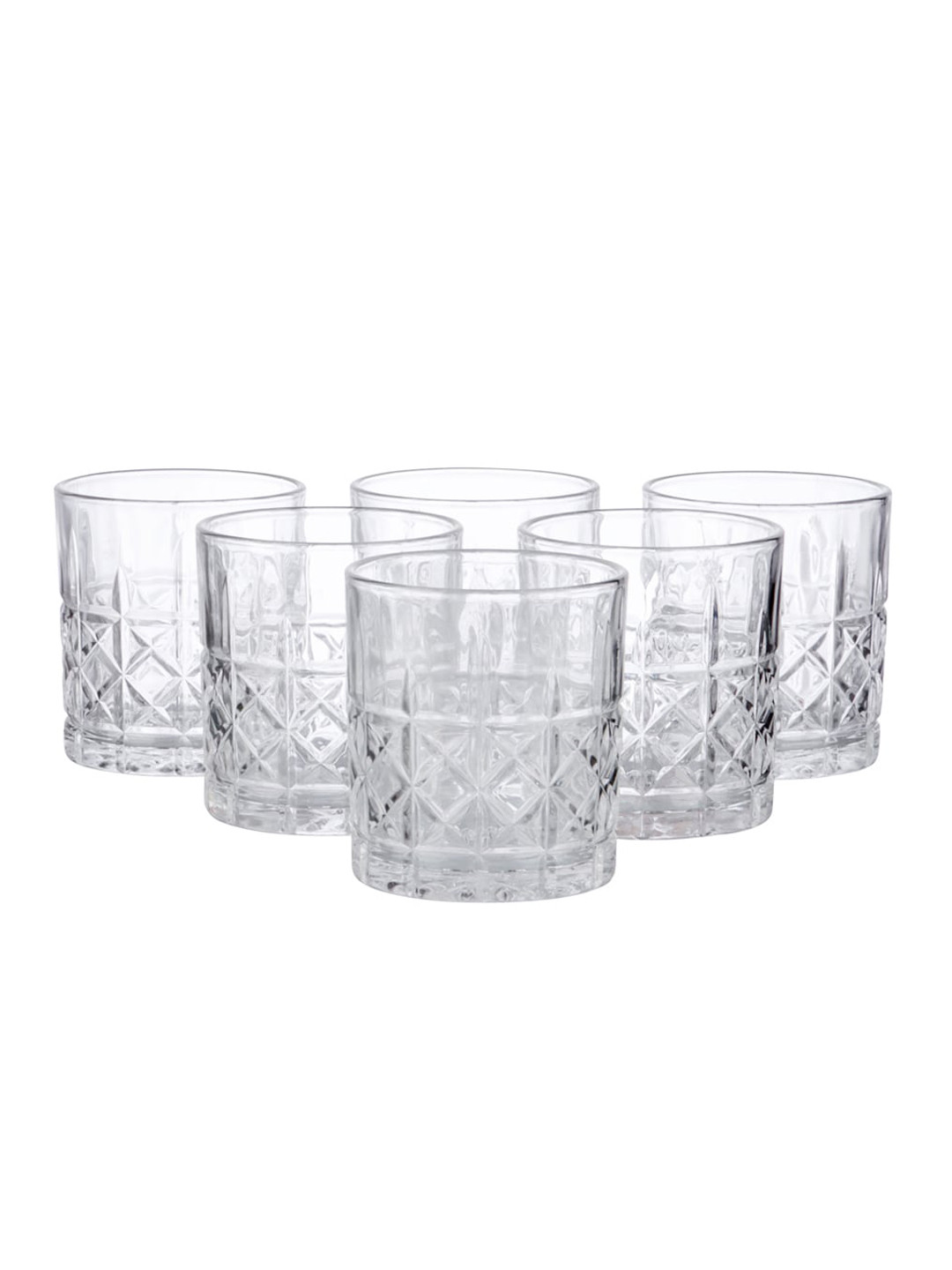 ceradeco 6 Pcs Transparent Juice Glass Set