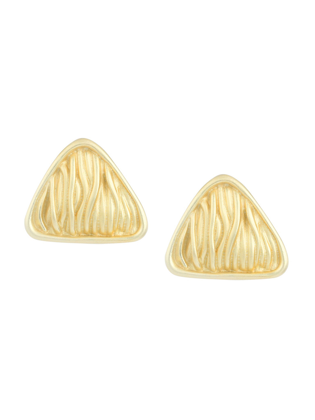 Estele Gold-Plated Triangular Shaped Studs