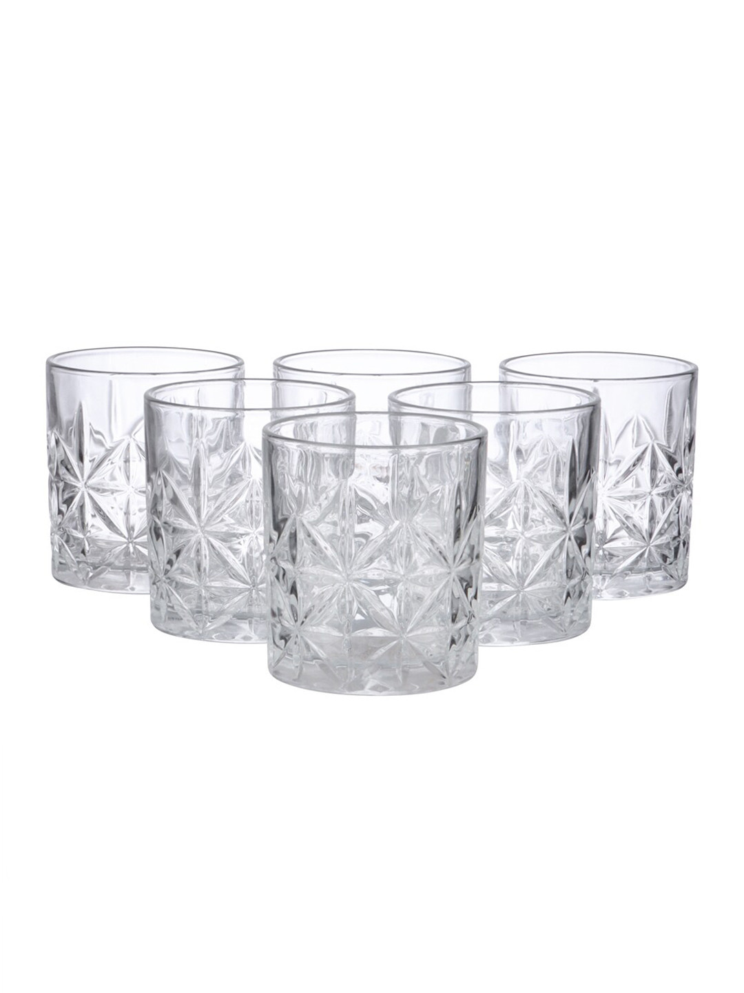 ceradeco Transparent 6-Pieces Whiskey Glasses Set